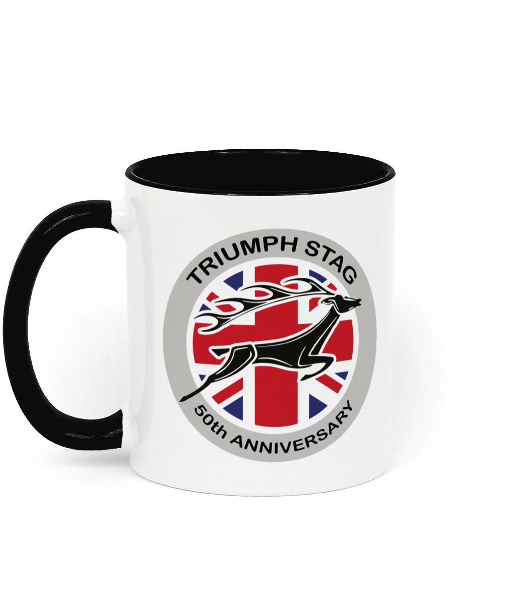 Triumph Stag 50th Anniversary Two Toned Ceramic Mug