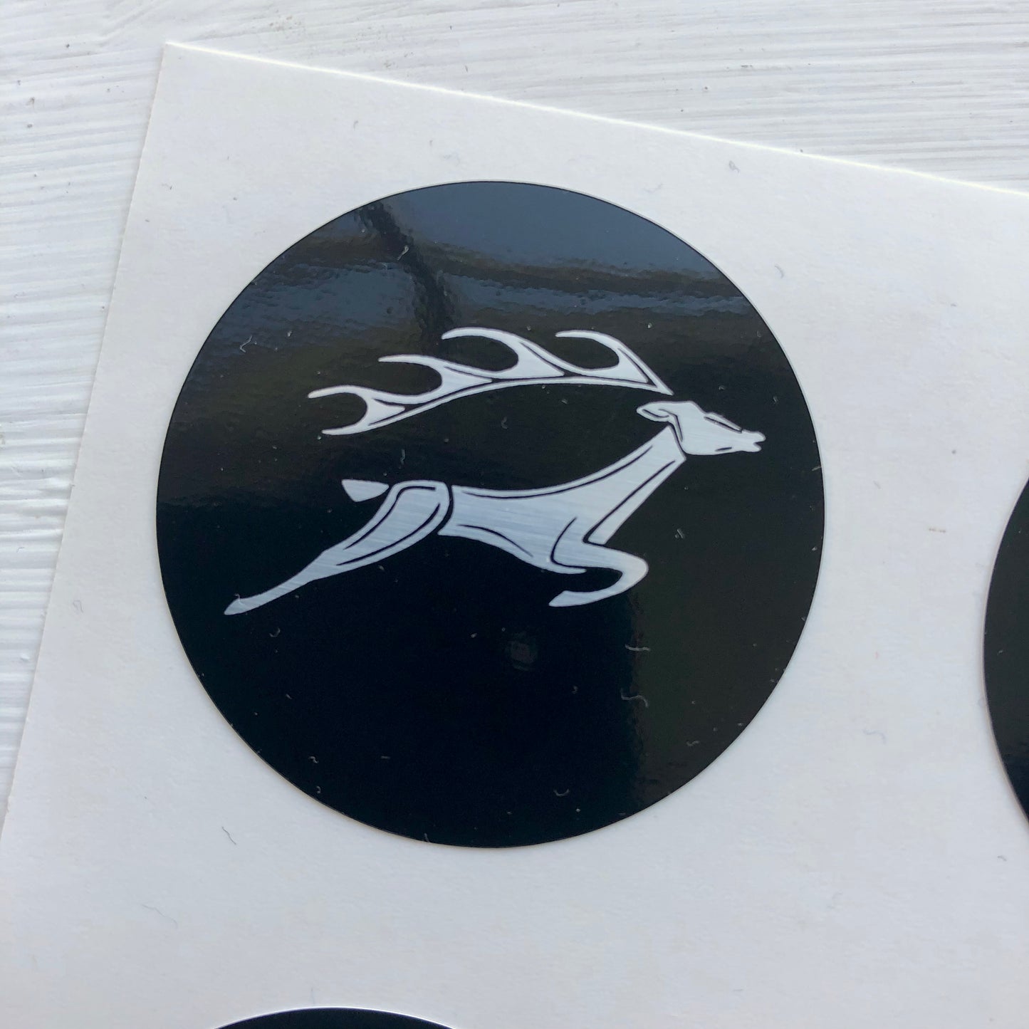 Wheel Centres with Stag Logo - Minilite (40mm / 4cm diameter)