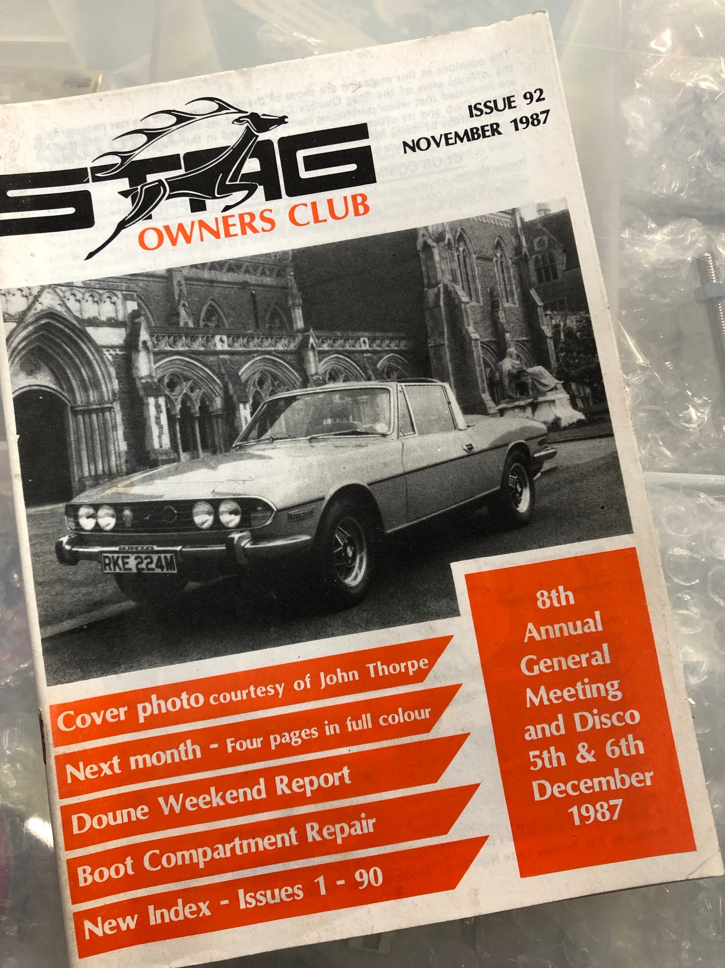 SOC Magazine - Issue 92. November 1987.