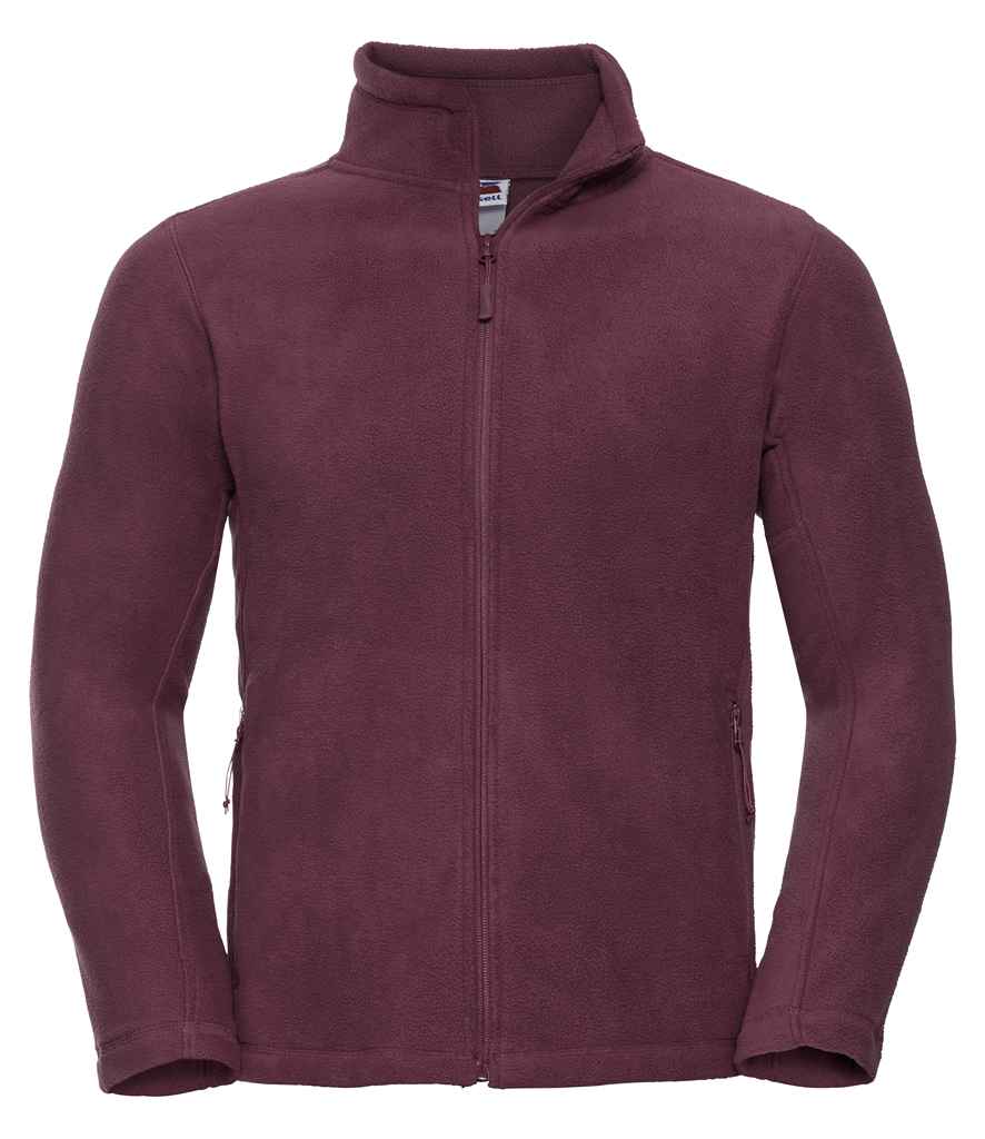 Burgundy Fleece Jacket with BCCC logo