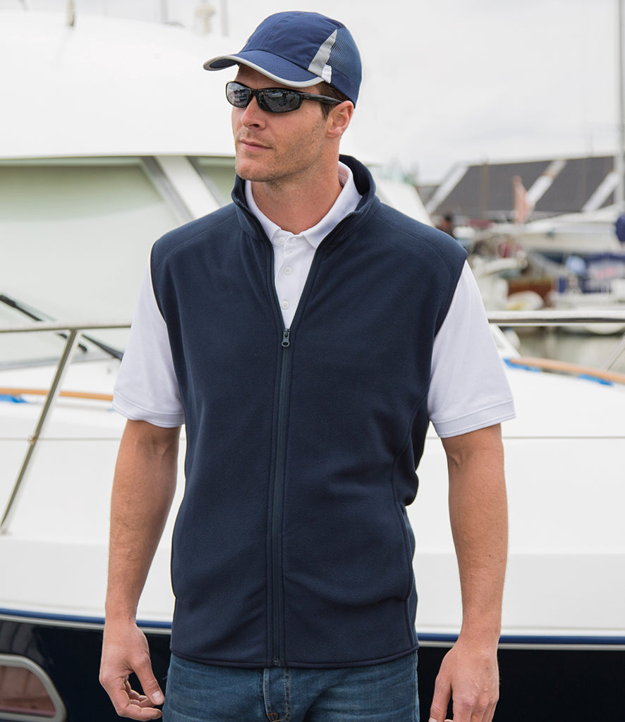 Navy Blue Microfleece Gilet and SOC Logo