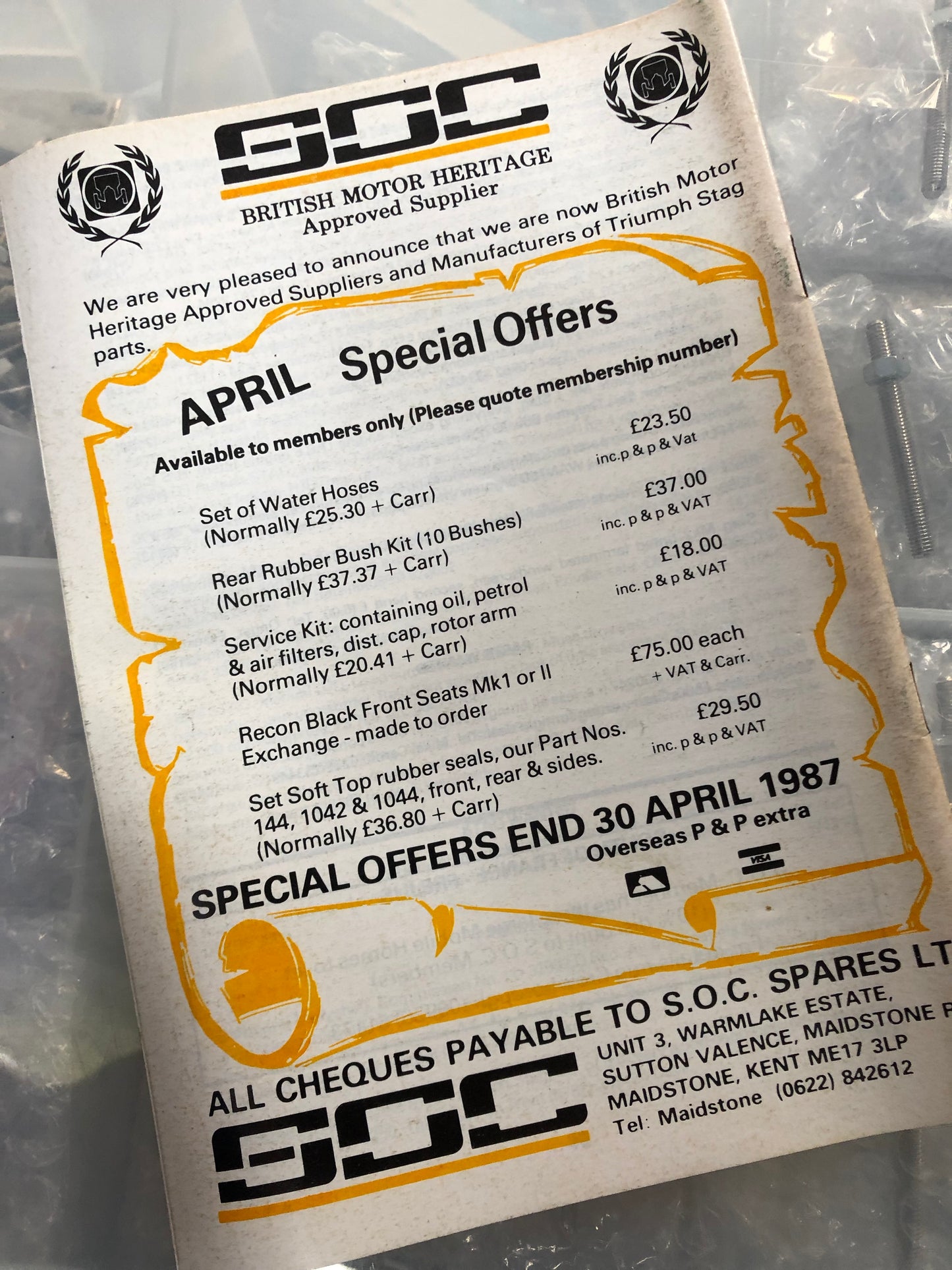 SOC Magazine - Issue 85. April 1987.