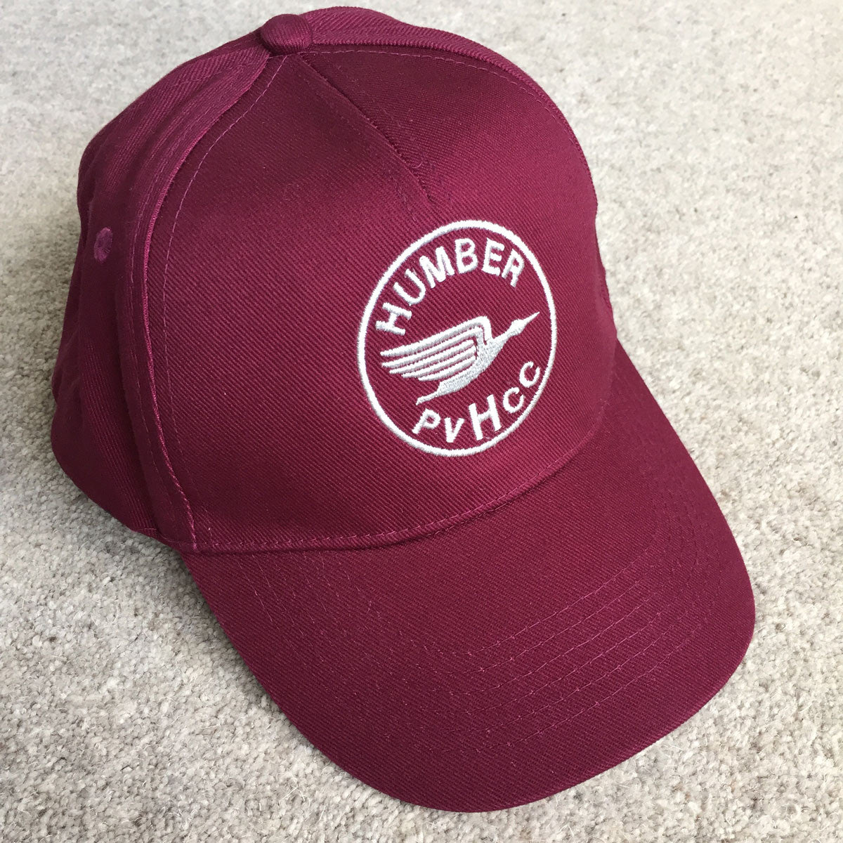 Baseball Cap with Humber PVHCC Club Logo - Maroon