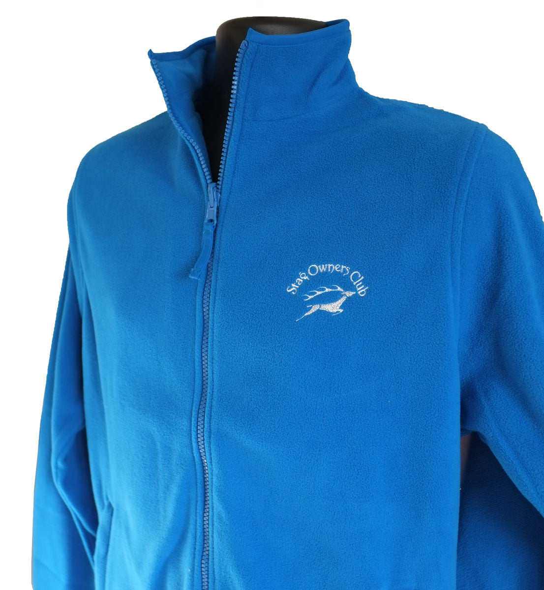 Ladies Zip Fleece Jacket - Vivid Blue XL (16)