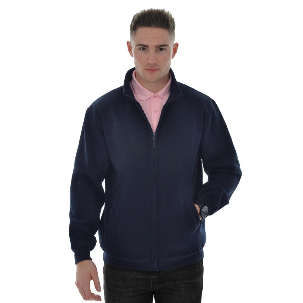 Full-zip Navy Blue Jacket with SOC logo