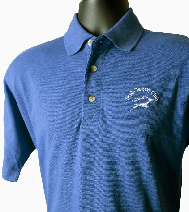 Royal Blue Polo Shirt with embroidered SOC Logo