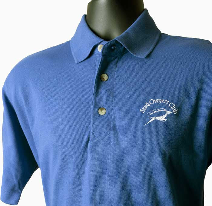 Royal Blue Polo Shirt with embroidered SOC Logo