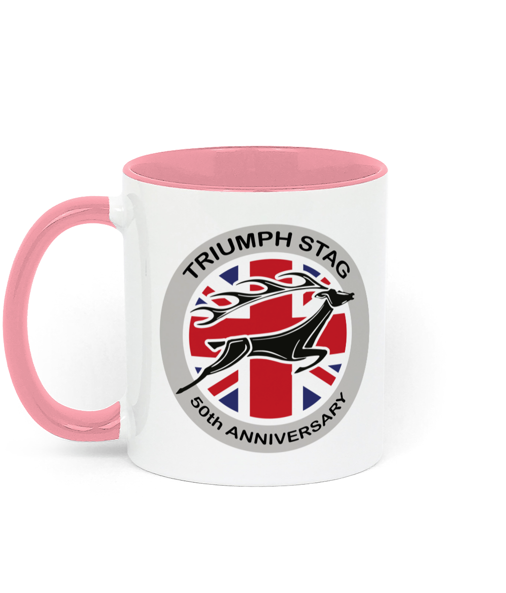 Triumph Stag 50th Anniversary Two Toned Ceramic Mug