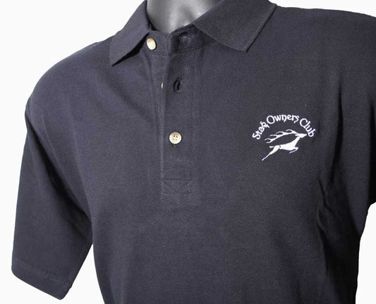 Navy Blue Polo Shirt with embroidered SOC Logo