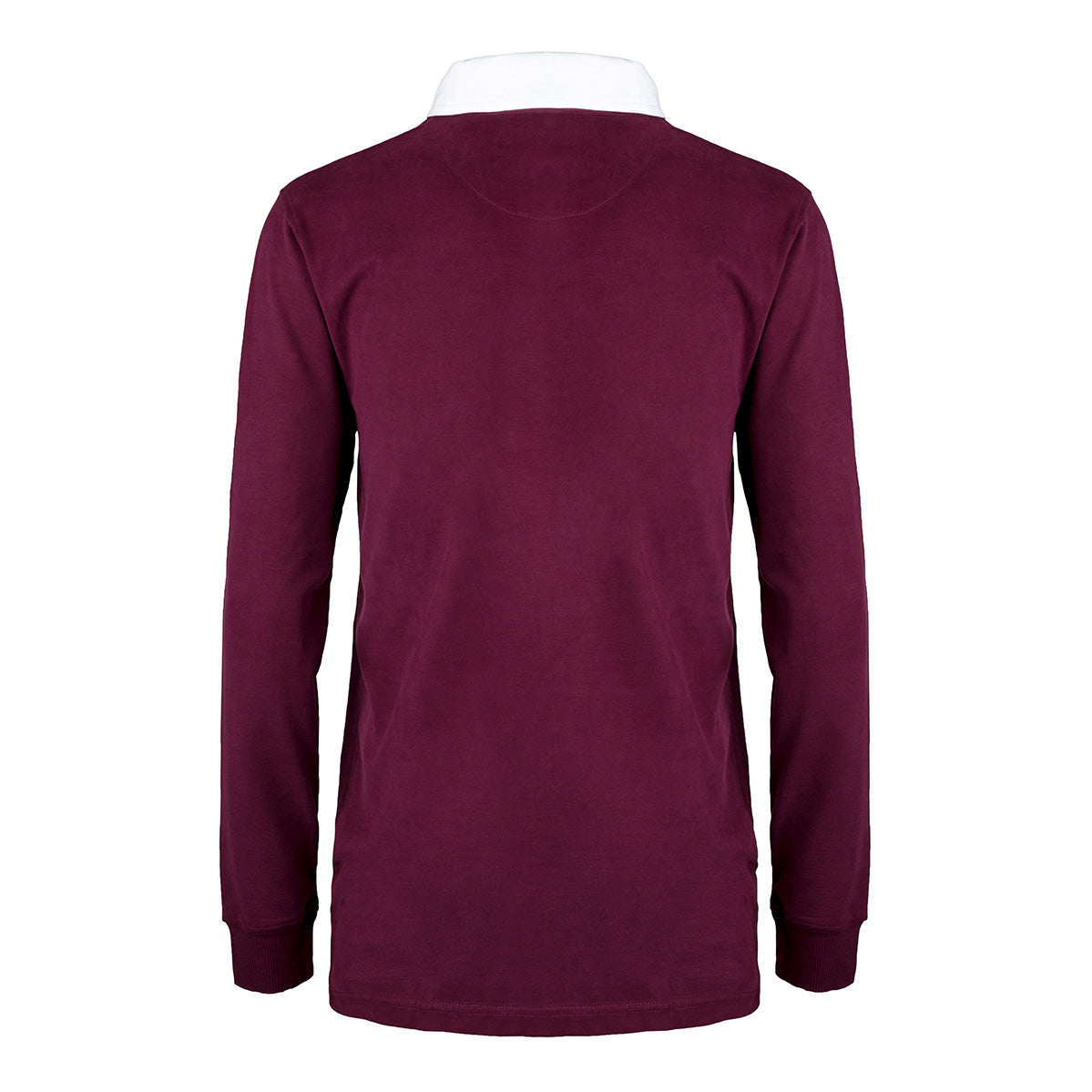 'New Style' Brushed Cotton Rugby Shirt with SOC Logo - Burgundy