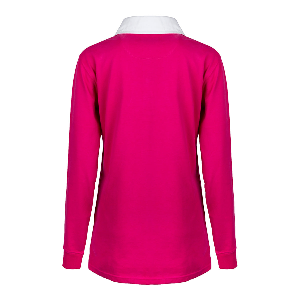 'New Style' Brushed Cotton Ladies Rugby Shirt with SOC Logo - Fuchsia