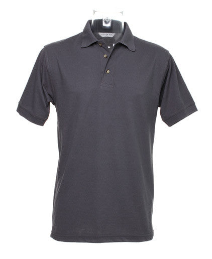 Charcoal Polo Shirt with Maroon embroidered Humber Club Logo