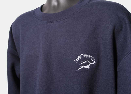 Crew Neck Sweatshirt with SOC Logo - Navy