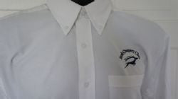 Mens Long Sleeve Oxford Shirt with Navy SOC Logoji