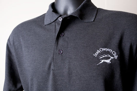 Charcoal Grey Polo Shirt with embroidered SOC Logo