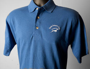 Royal Blue Polo Shirt with embroidered SOC Logo